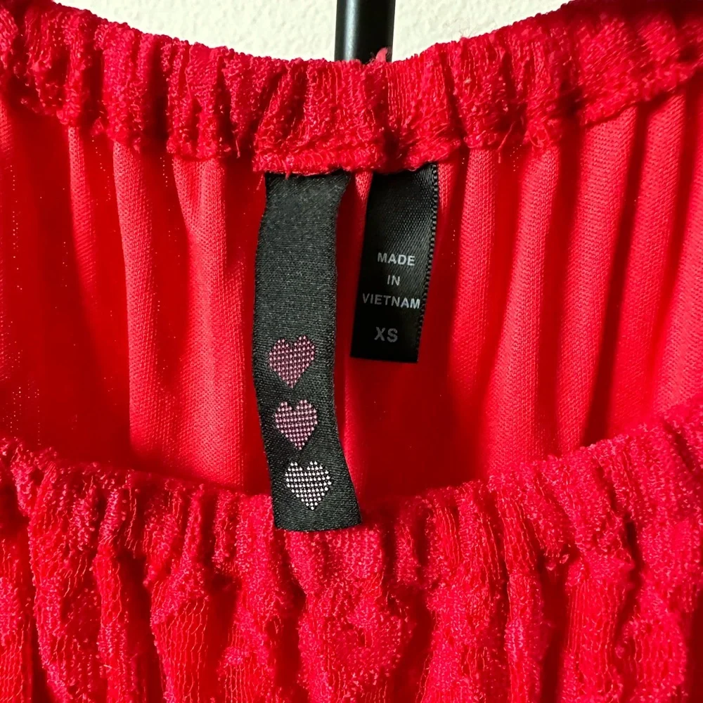 Red Western Lace Dress - Picture 5 of 7